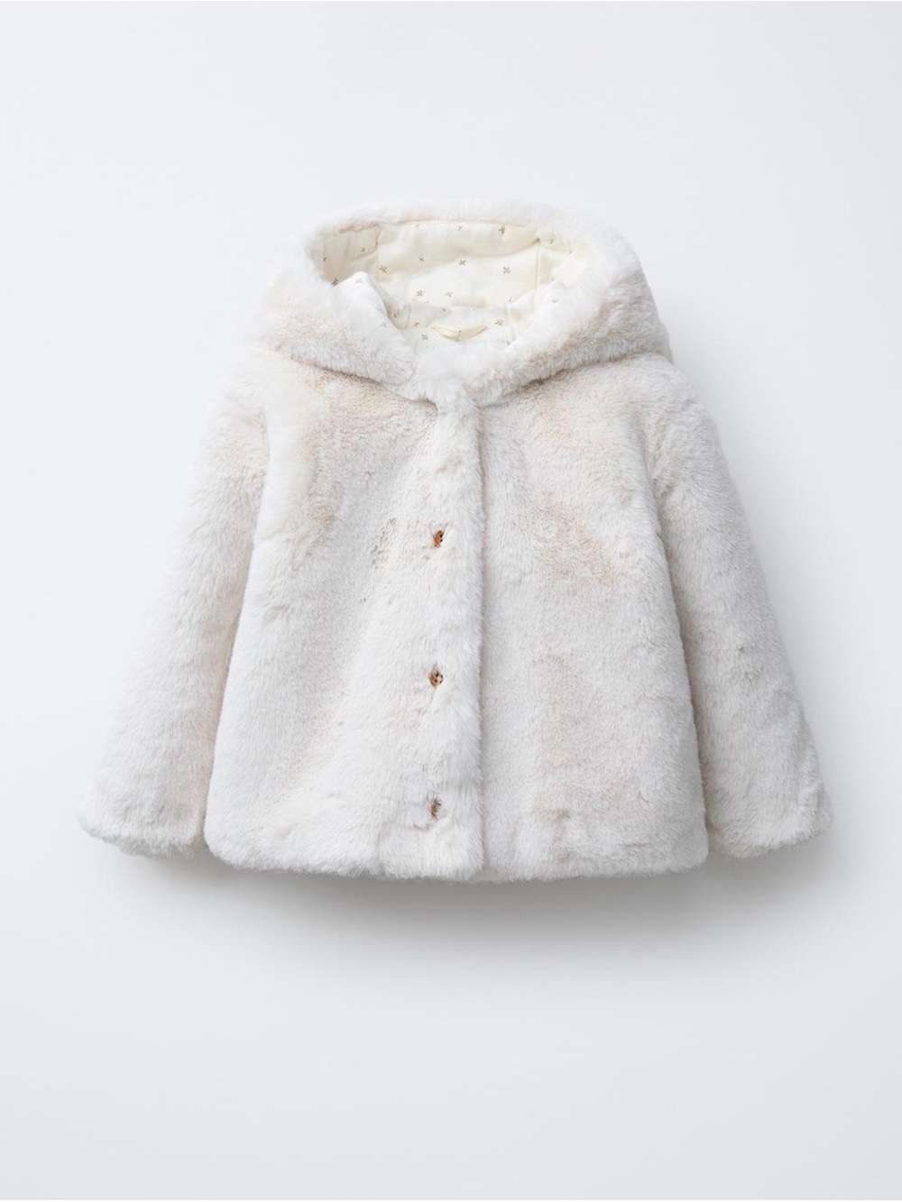 Zara Baby Faux Fur Hooded Coat